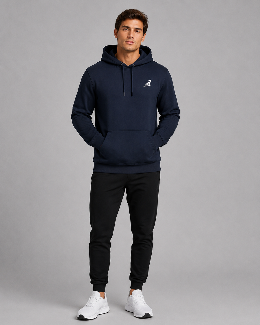 Men's Levels Signature Navy Blue Hoodie