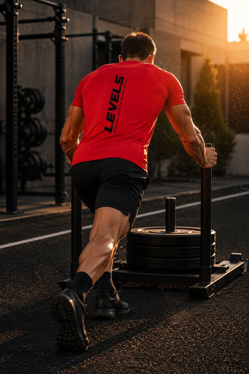 Core Regular Fit Performance T-Shirt - Red - White - Yellow - Lake blue