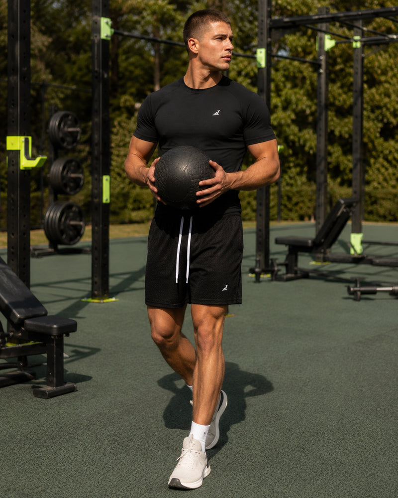 Men's Mesh Training Shorts  – Black